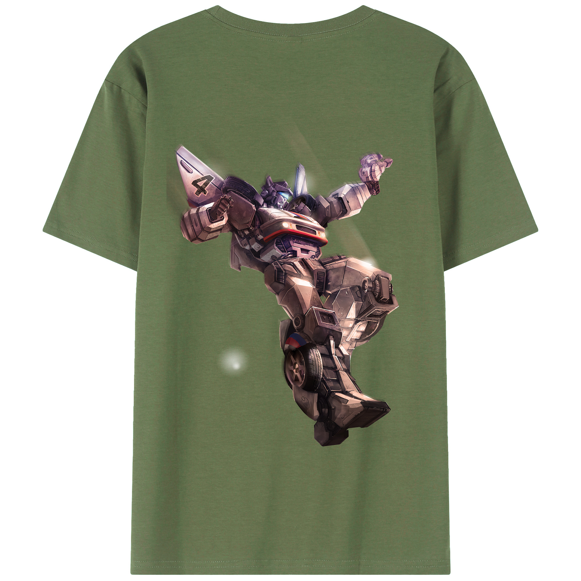 （画像用） Transformers トランスフォーマー 綿100％ メンズ半袖Tシャツ（バックプリント） 通気性